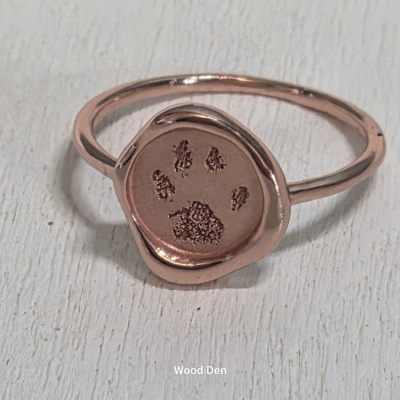 copper handmade cat paw ring size 7 NIB - Picture 4 of 6